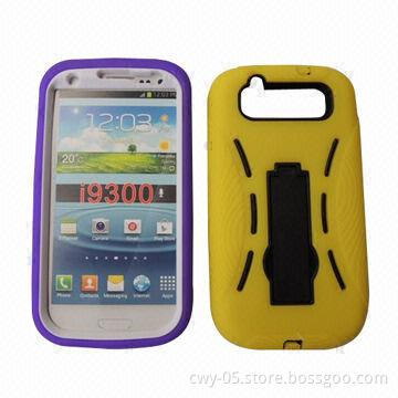 Silicone/PC Case for Galaxy S3/Samsung i9300/Mobile Phone